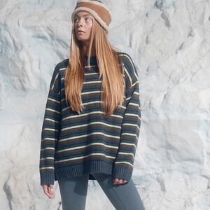SET Active XL Studio Knit Crewneck Nordic Knit Sweater Stripes SOLD OUT SETmas